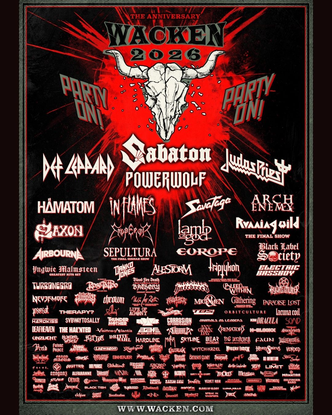 Wacken 2026: Sahne Saatleri ve Dev İsimler Açıklandı